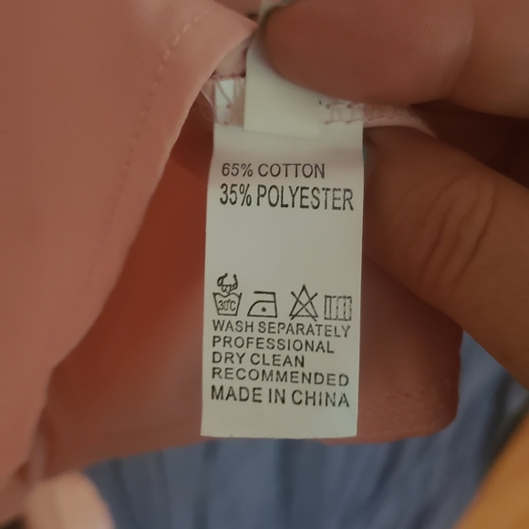 Pink chiffon blouse, Small. - Picture 5 of 5